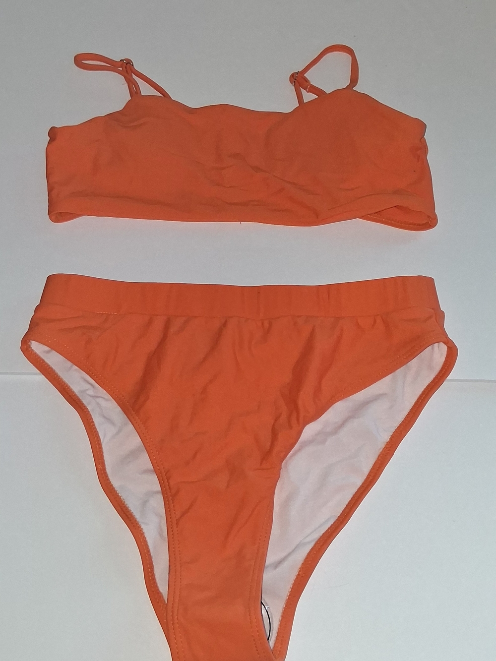 Like NEW Women's Size Medium Orange Two-Piece Swim Set - Comfortable Bikini